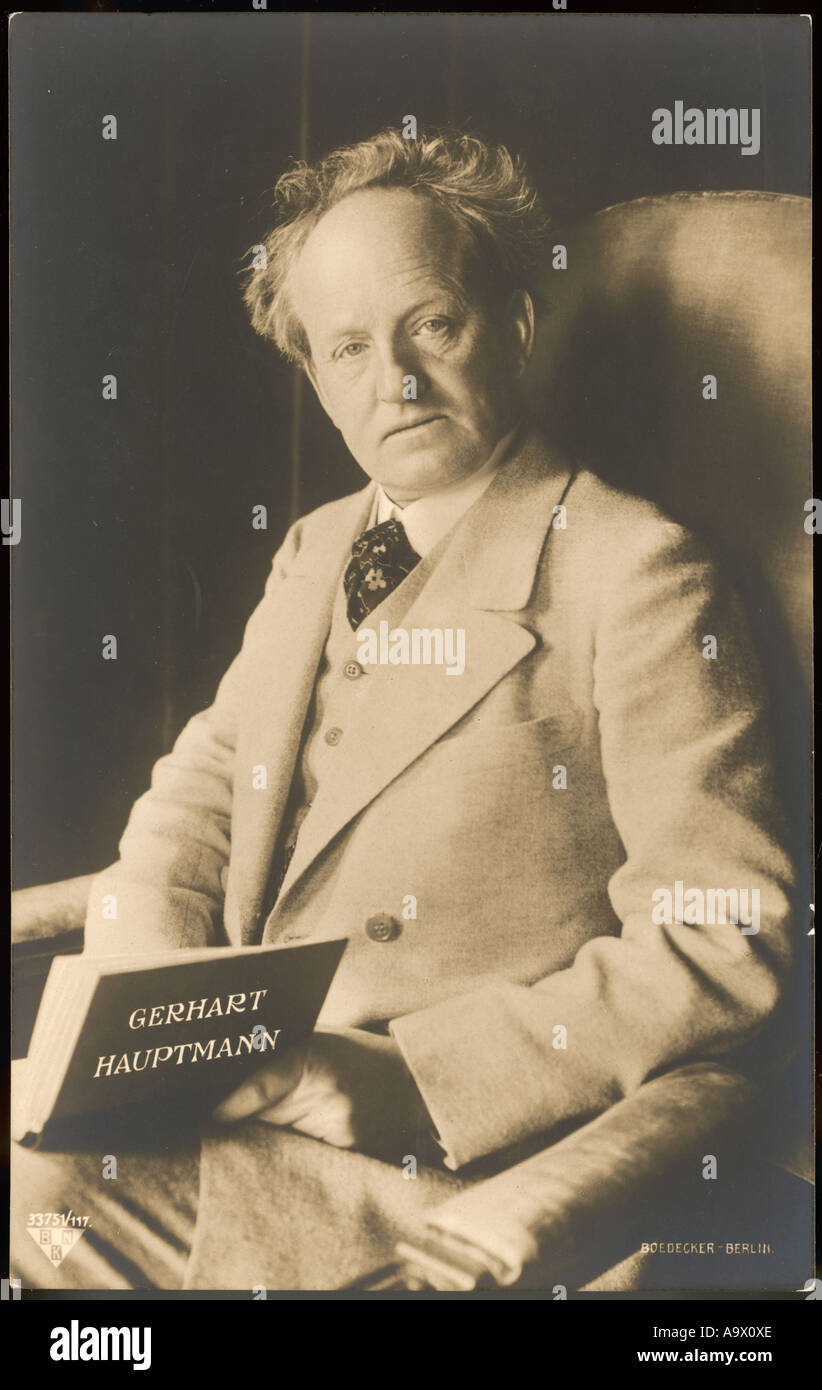 Gerhart Hauptmann foto Foto Stock