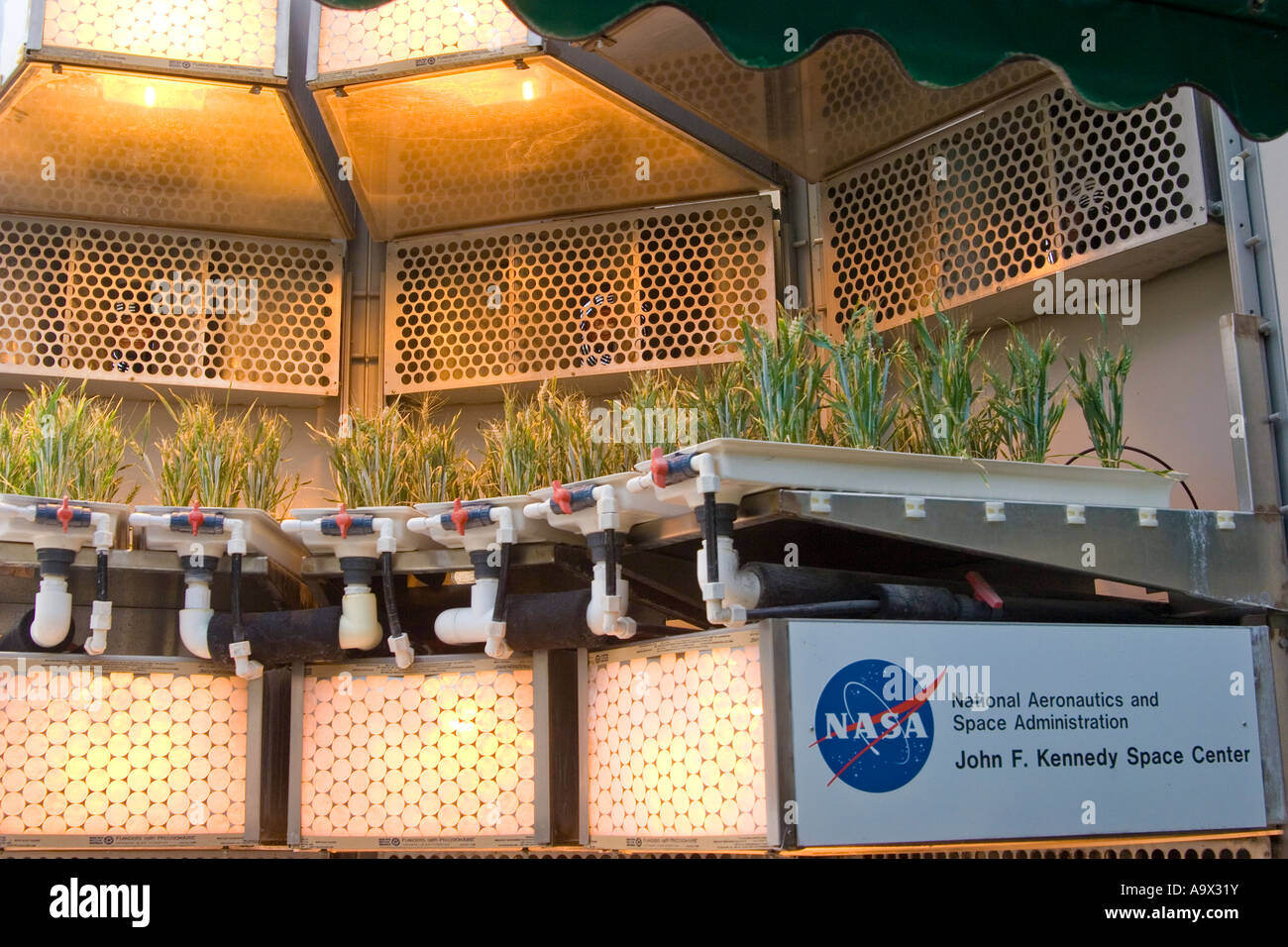 La NASA colture sperimentali, Epcot Center, Orlando, Florida Foto Stock