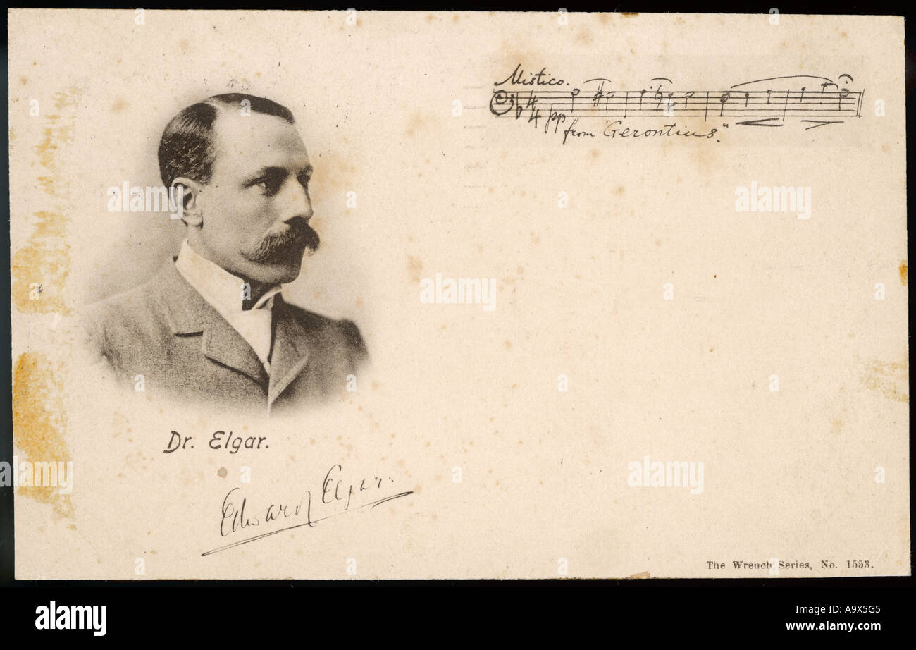 Elgar Gerontius Musica Foto Stock