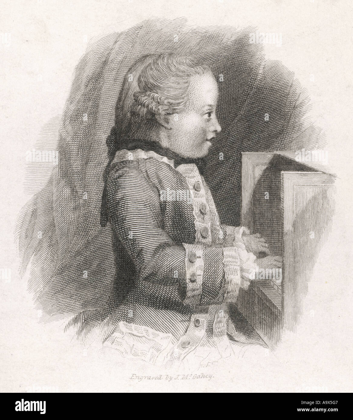 Mozart di età compresa tra i 7 1756 1791 Foto Stock