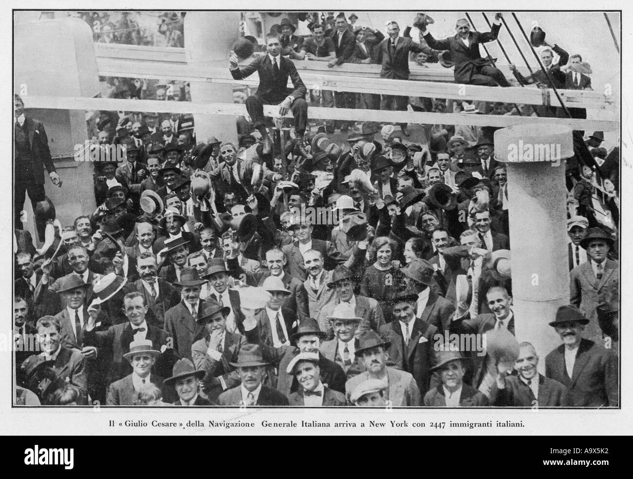 Gli italiani la folla di New York Foto Stock