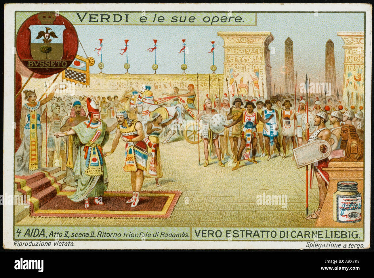 Musica opera Aida di Giuseppe Verdi Foto Stock