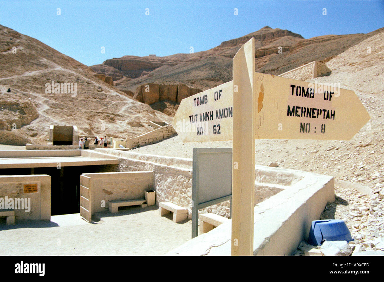La tomba di Tutankhamon nella Valle dei Re a Luxor Egitto Foto stock