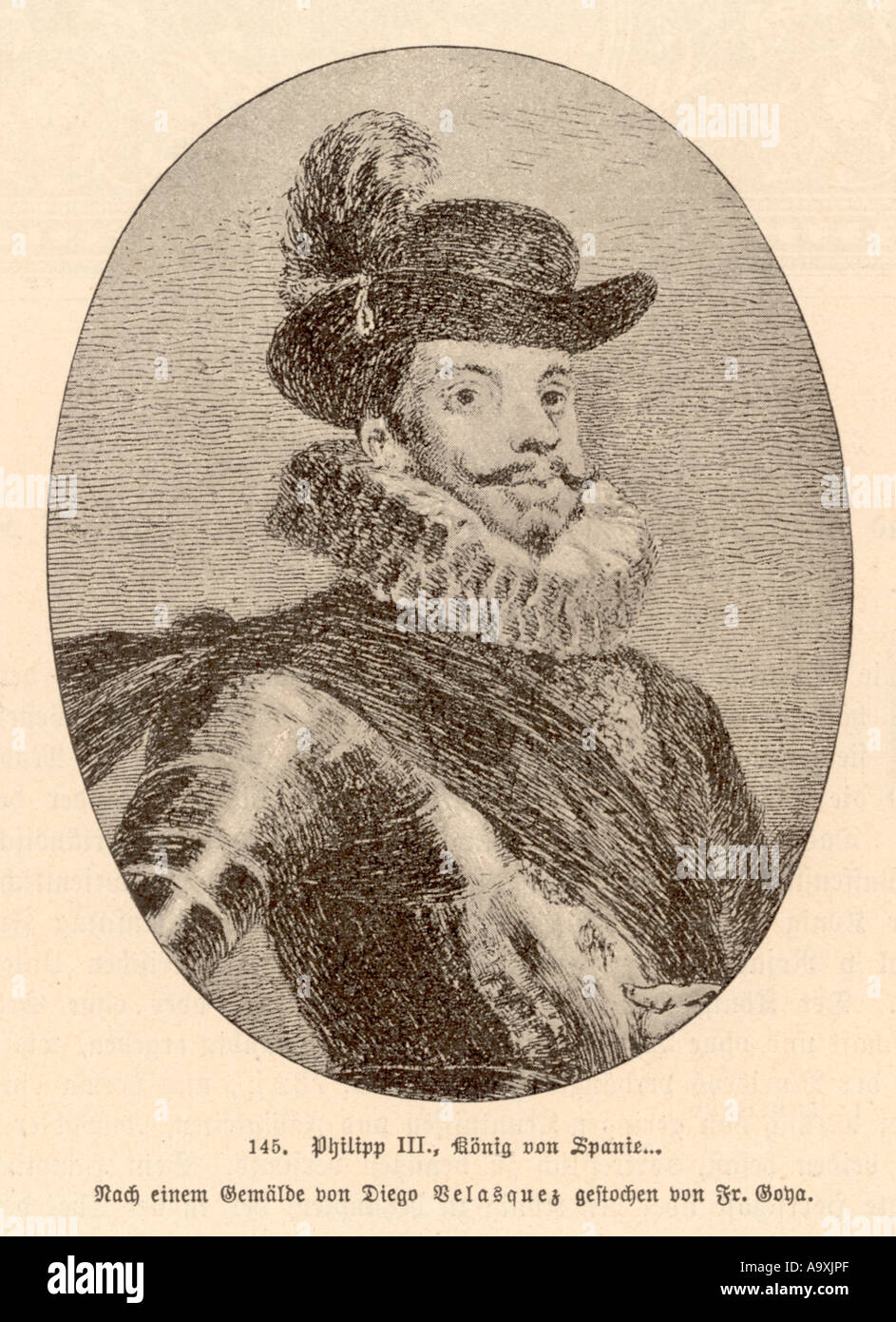 Filippo III Spagna Goya Foto Stock