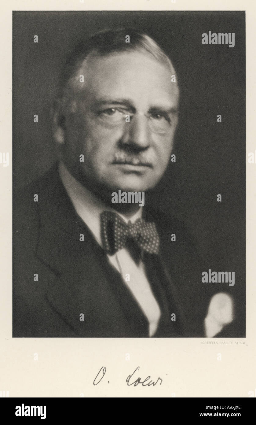 Loewi Otto Nobel 1936 Foto Stock