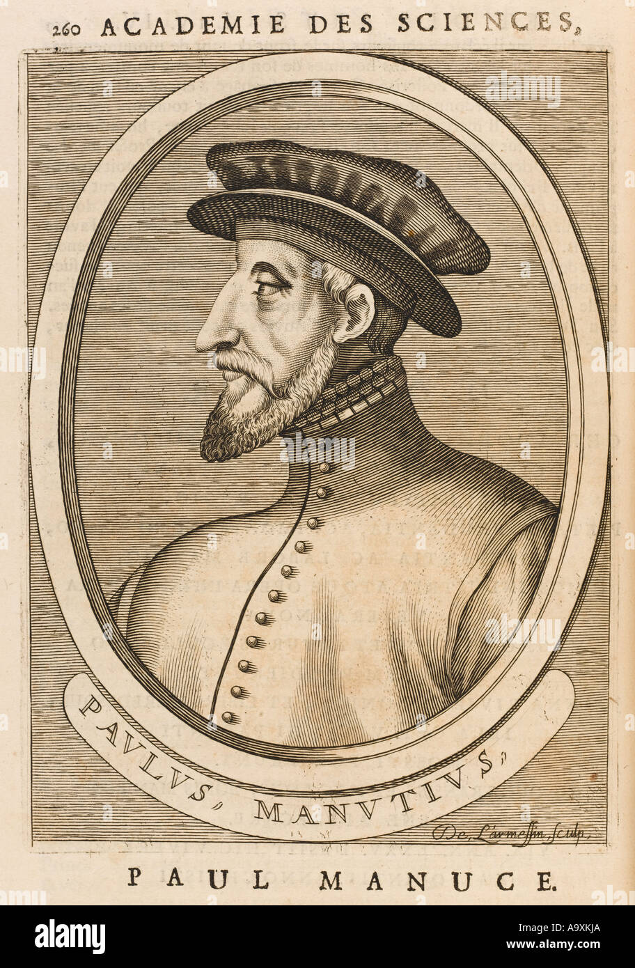 Paulus Manutius Larmessi Foto Stock