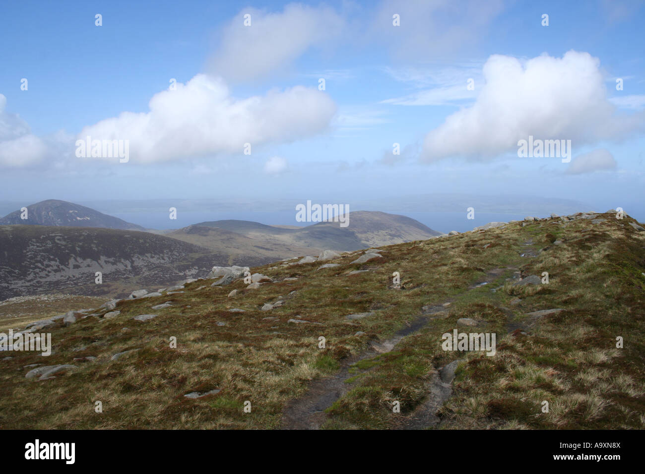 Vista da Caisteal Abhail Isle of Arran Scozia Maggio 2007 Foto Stock