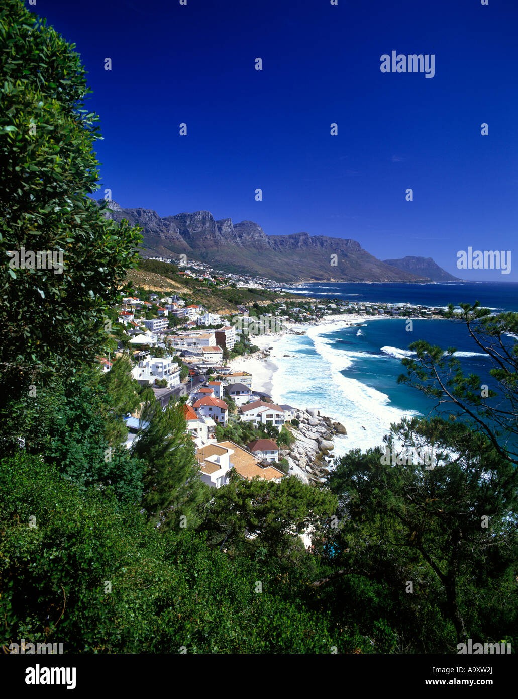 SCENIC CLIFTON dodici apostoli CAMPS BAY COSTA Città del Capo SUD AFRICA Foto Stock