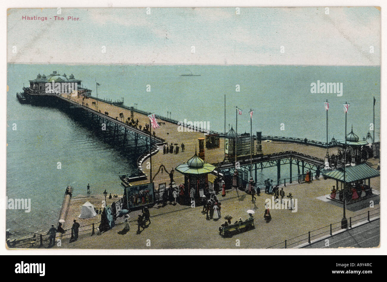 Hastings Pier 1908 Foto Stock