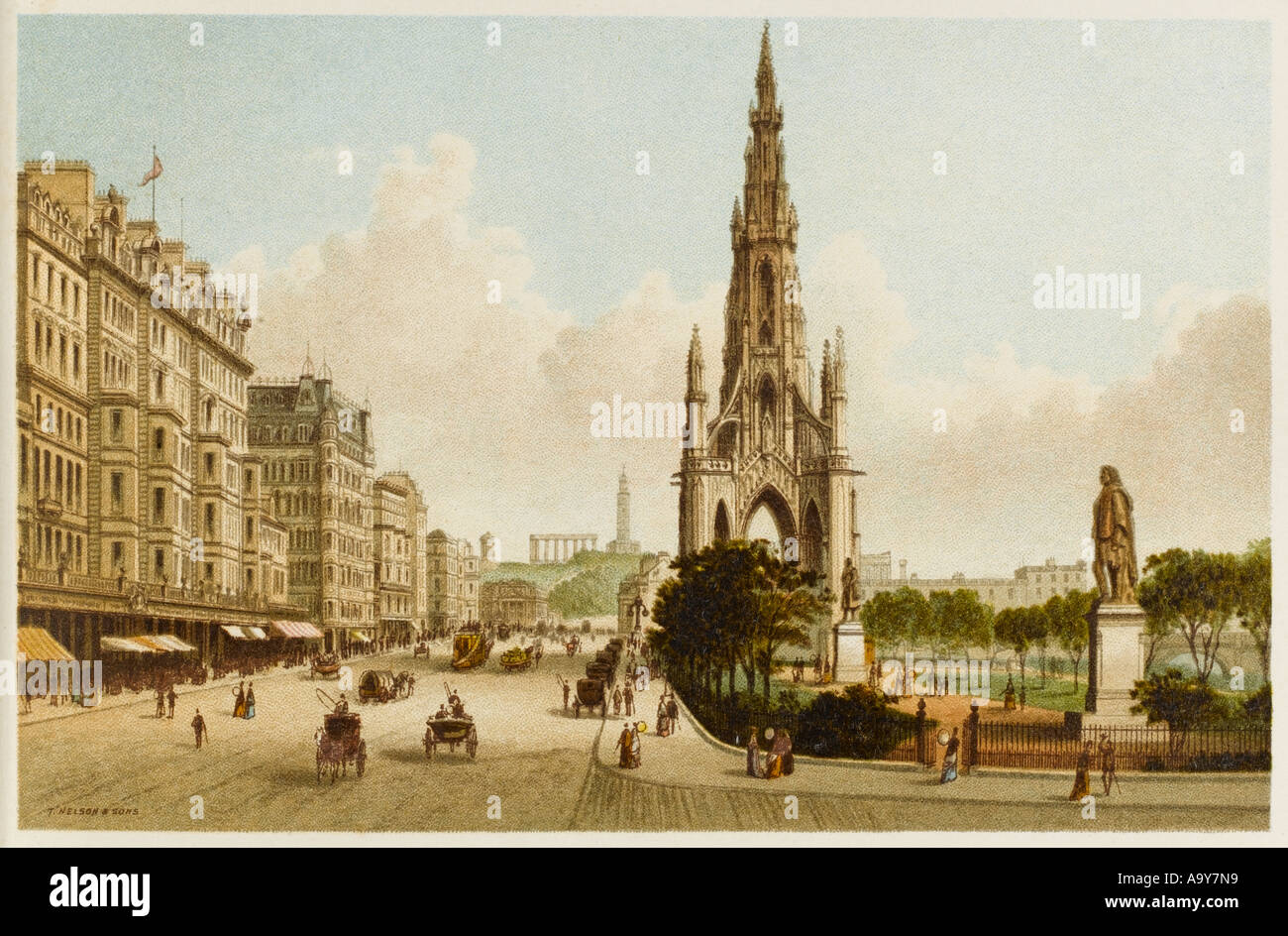 Edinburgh Princes Street Foto Stock