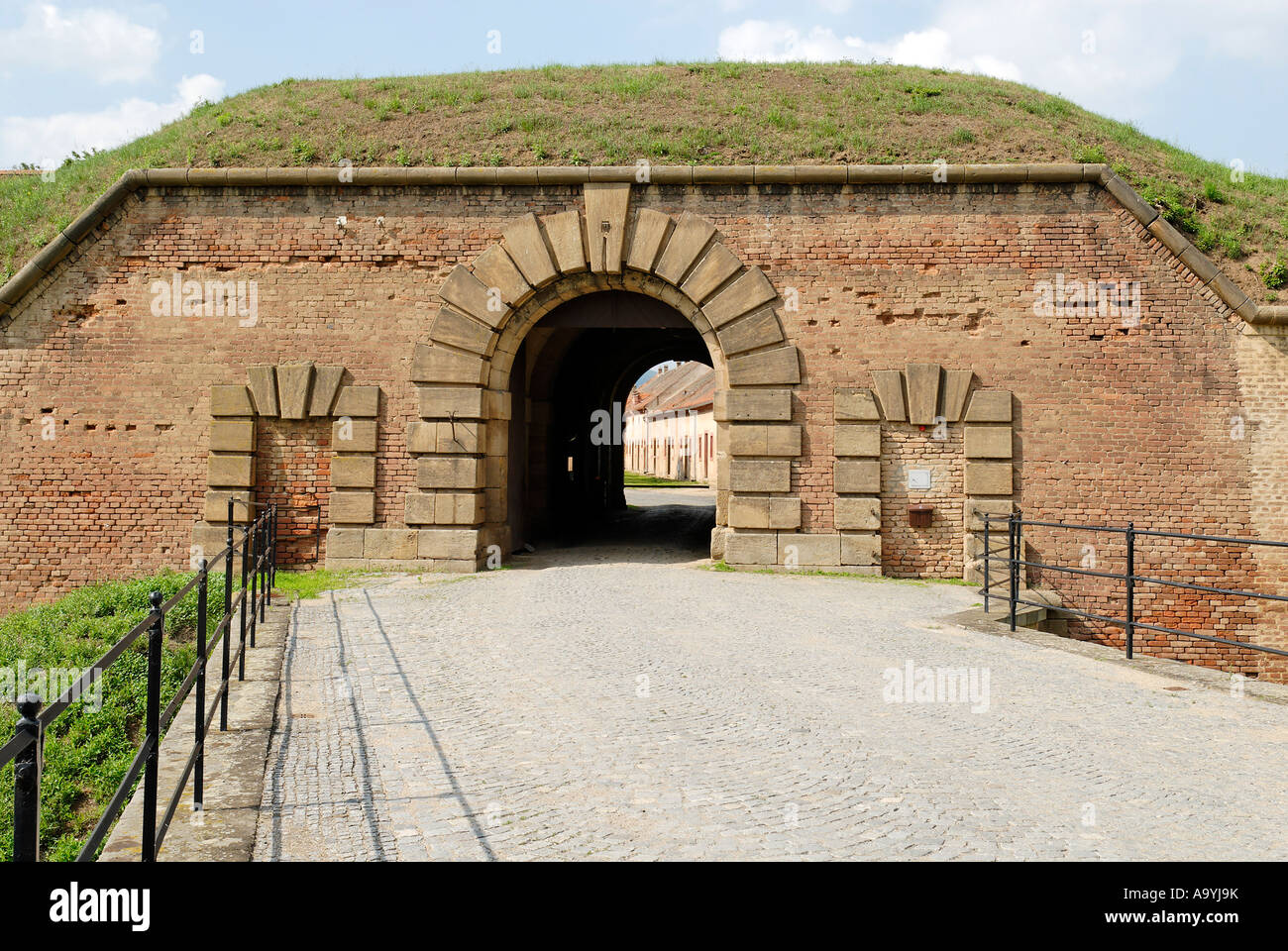 Prigione della Gestapo piccola fortezza, Theresienstadt Terezin Boemia settentrionale, Repubblica Ceca Foto Stock