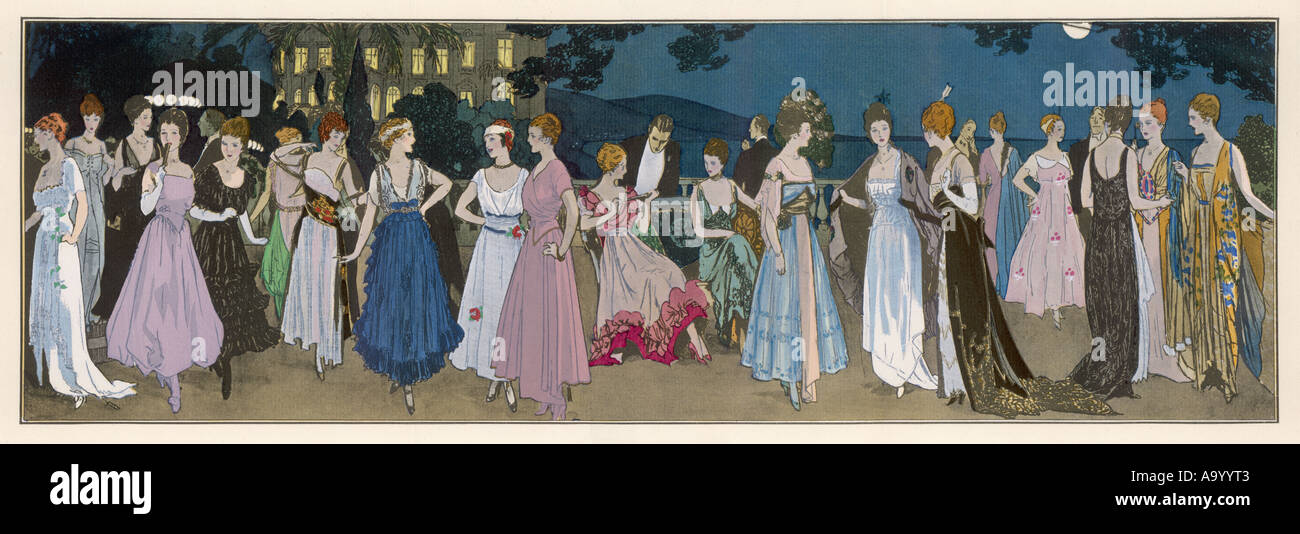 Costa Azzurra Style 1915 Foto Stock