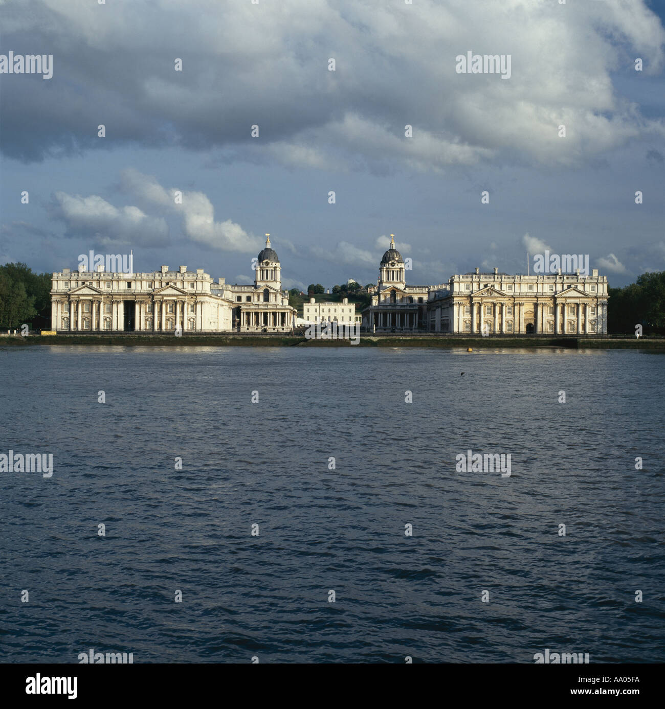 Royal Naval College di Greenwich, Londra. Architetto: Sir Christopher Wren Foto Stock