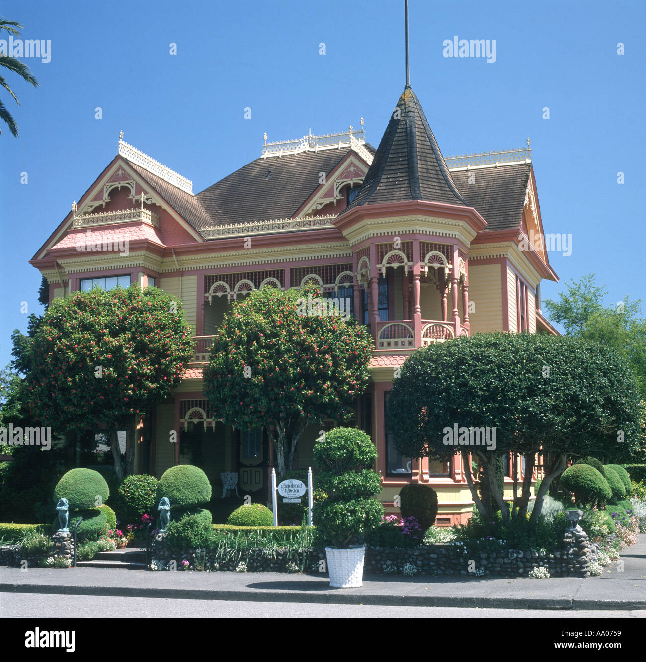 Stile Victorian House in Ferndale California USA Foto Stock