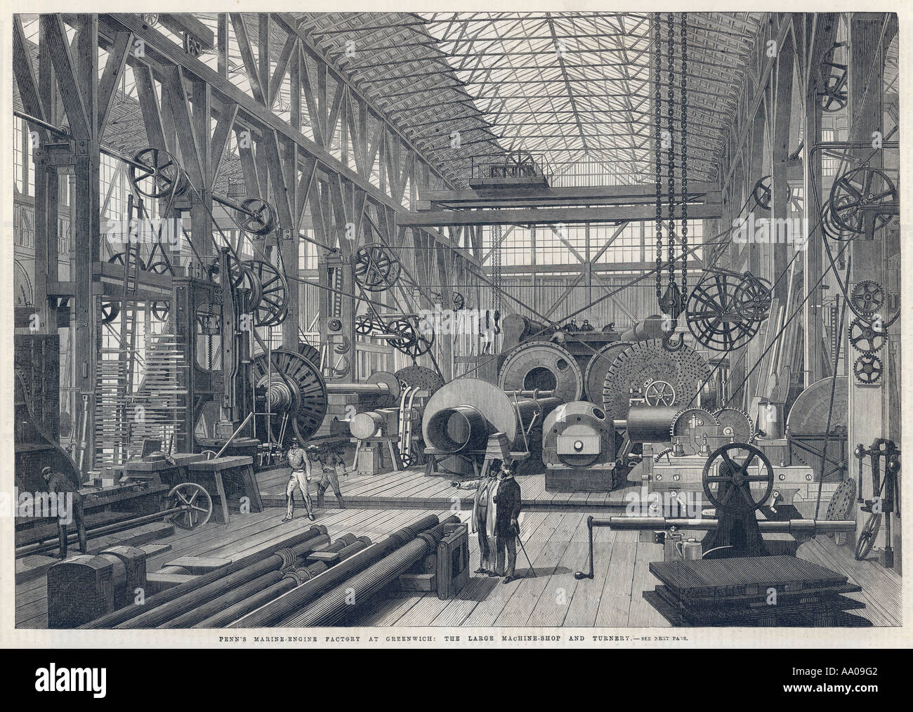 Motore a vapore Greenwich Foto Stock