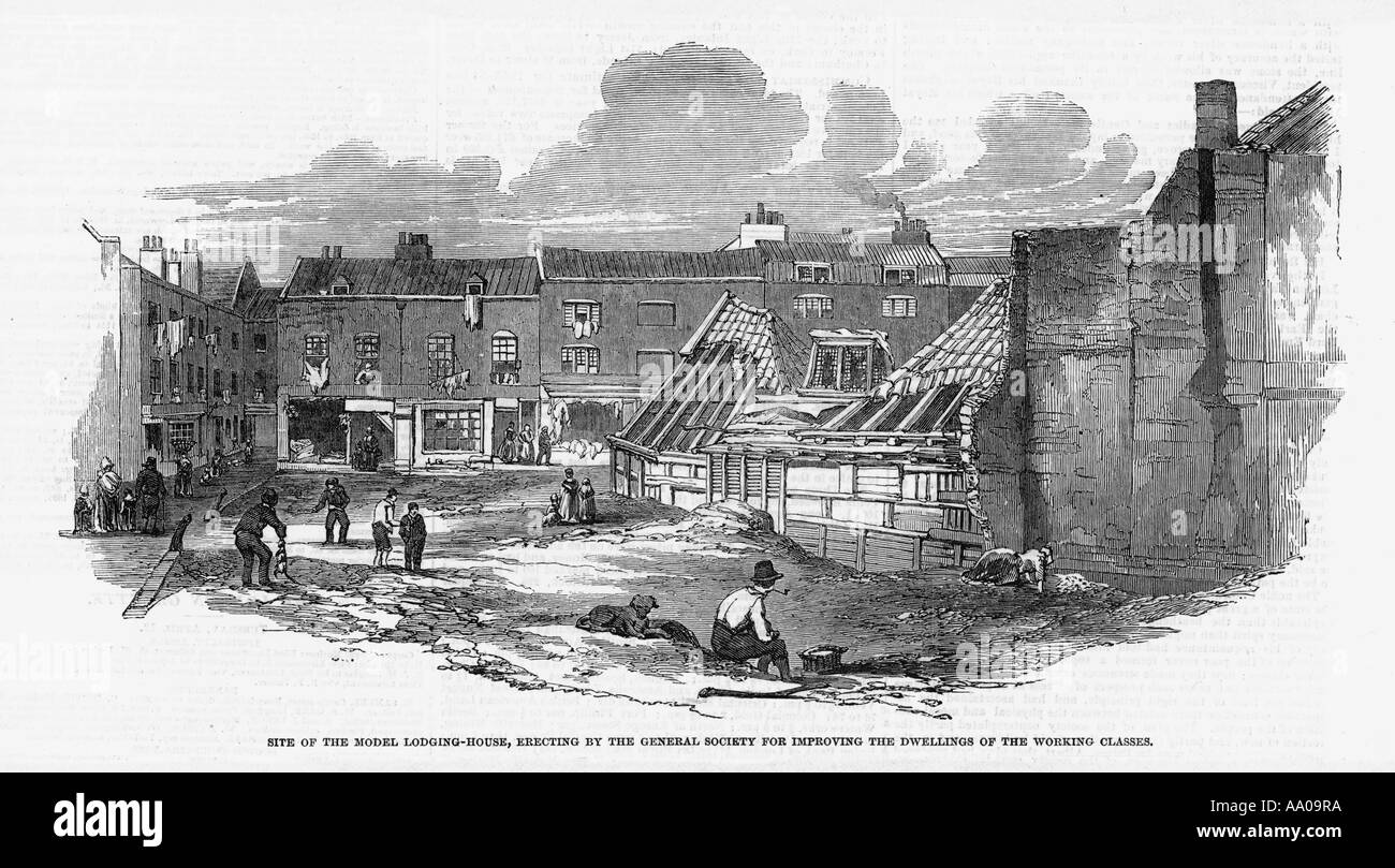 Golden Square Soho 1853 Foto Stock