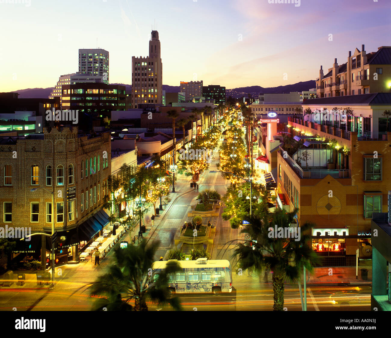 THIRD STREET PROMENADE DI SANTA MONICA CALIFORNIA USA Foto Stock