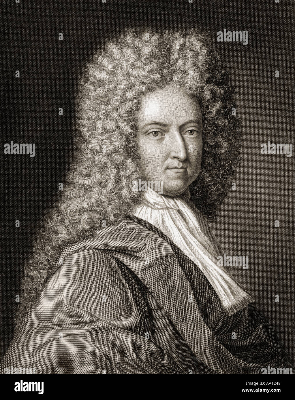 Daniel Defoe, 1660 - 1731. Romanziere inglese e giornalista Foto Stock