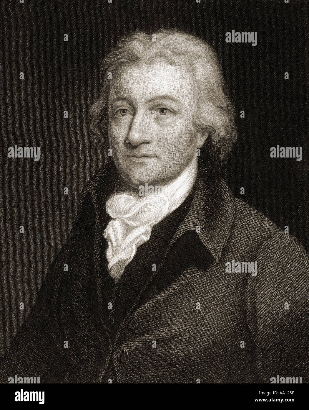 Edmund Cartwright,1743 - 1823. Inventore del primo lana macchina pettinatrice. Foto Stock