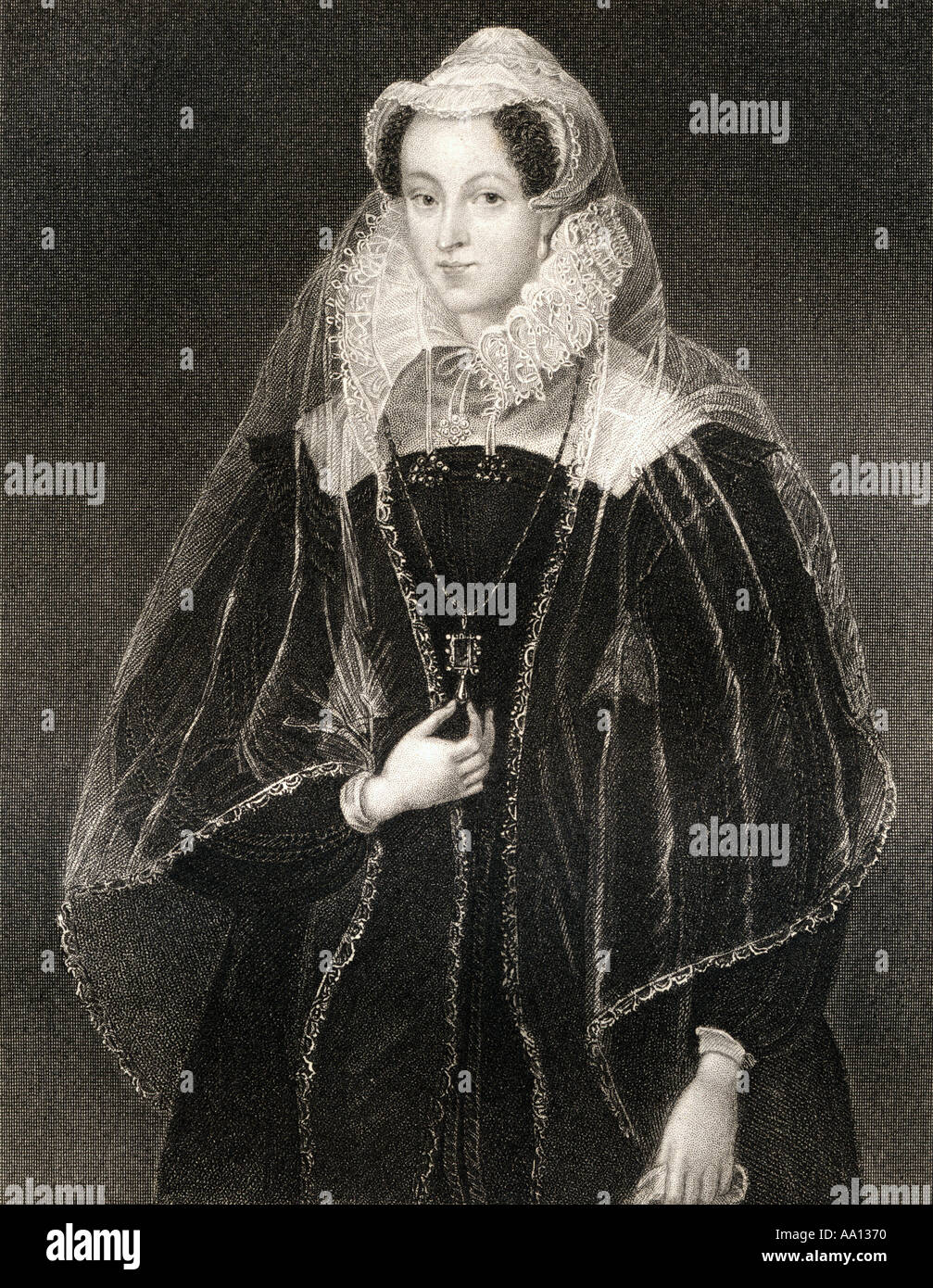 Maria, Regina di Scozia, 1542 - 1587, aka Maria Stuart, figlia di Giacomo V re di Scozia Foto Stock