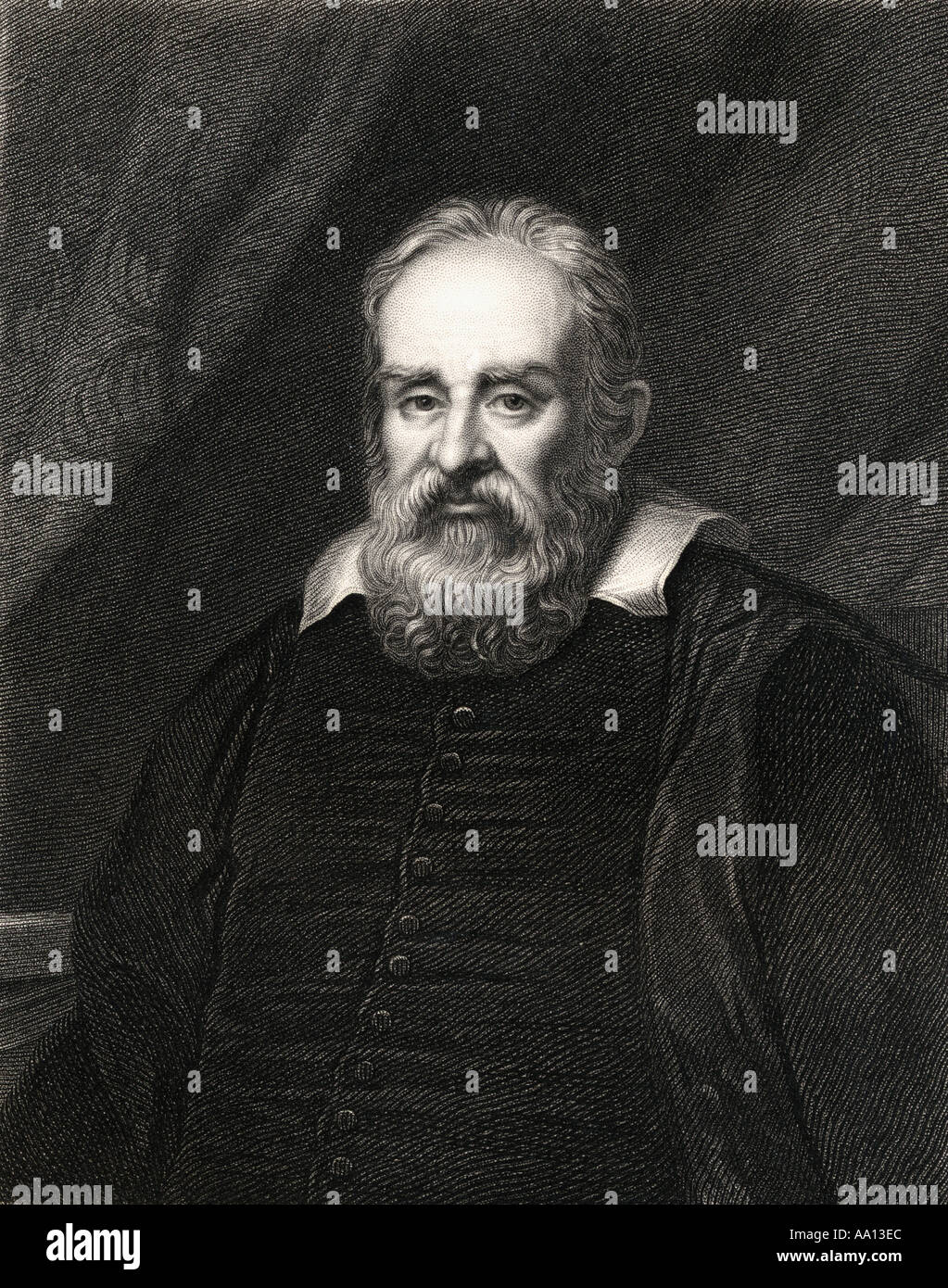Galileo Galilei, 1564 - 1642. Matematico italiano, astronomo e fisico Foto Stock