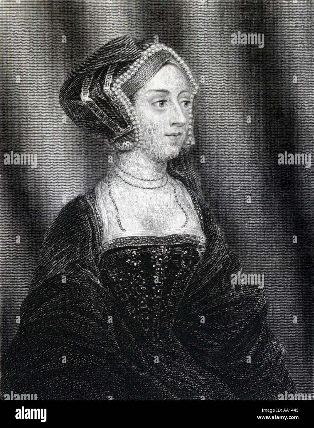 Anne Boleyn anche ortografato Bullen, 1507 - 1536. Regina dell'Inghilterra come la seconda moglie di re Enrico VIII. Foto Stock