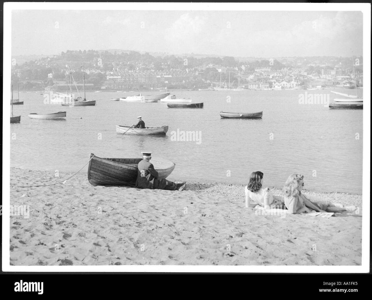 Teignmouth da Shaldon Foto Stock