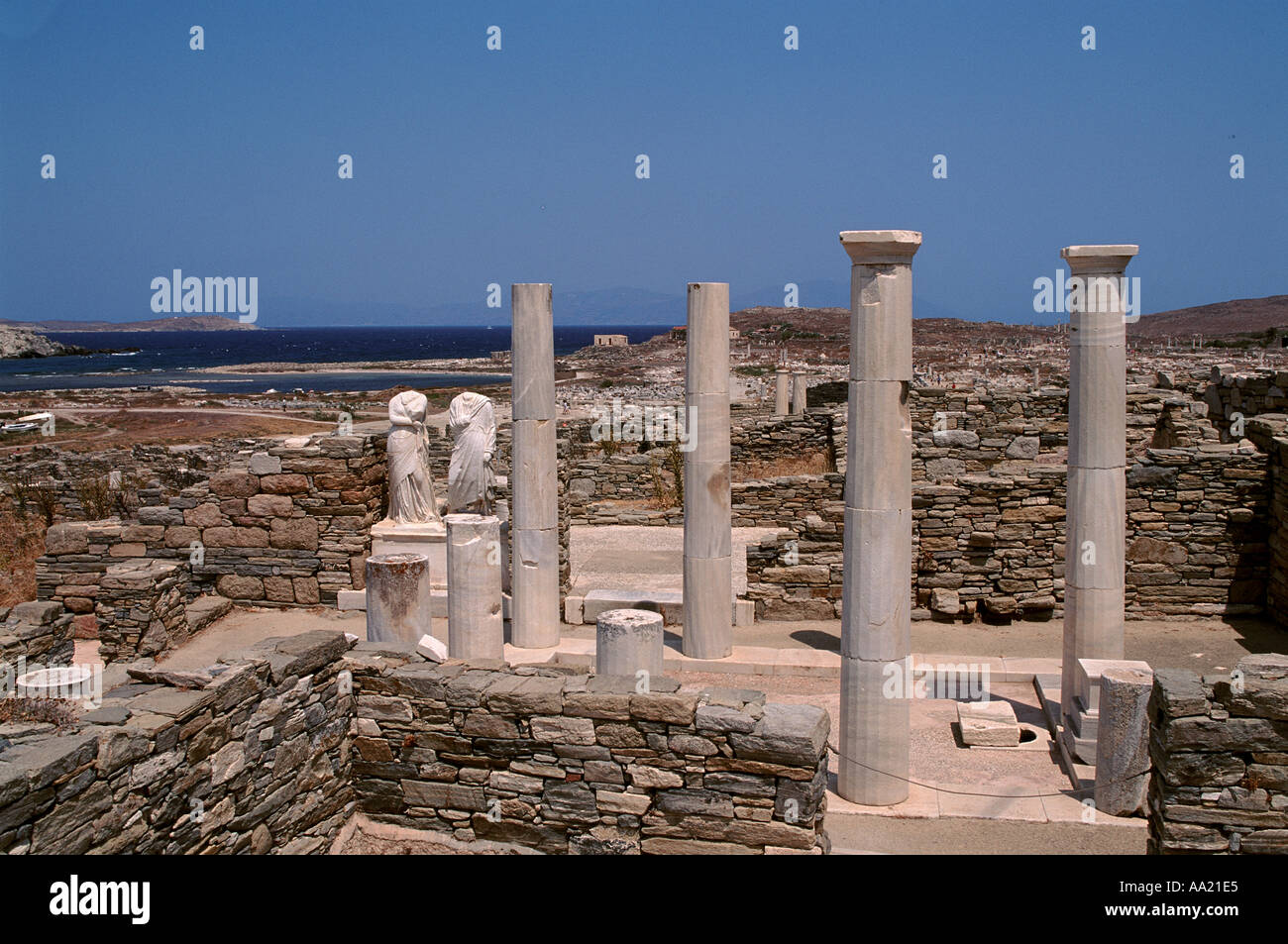 Grecia Delos Foto Stock