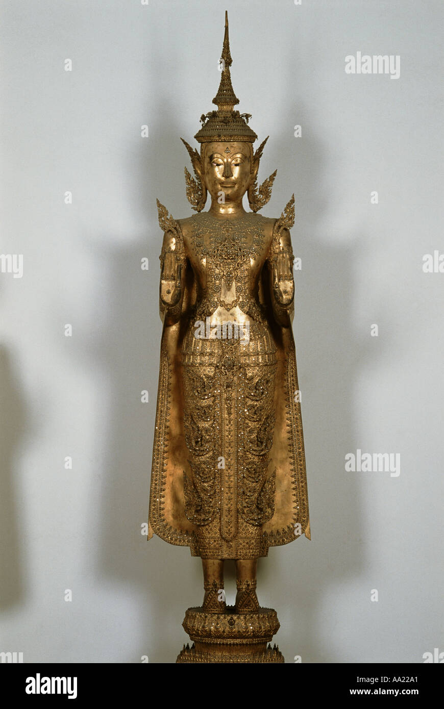 Thailandia Museo Nazionale di Bangkok Buddha decorare con bronzo gioiello Foto Stock