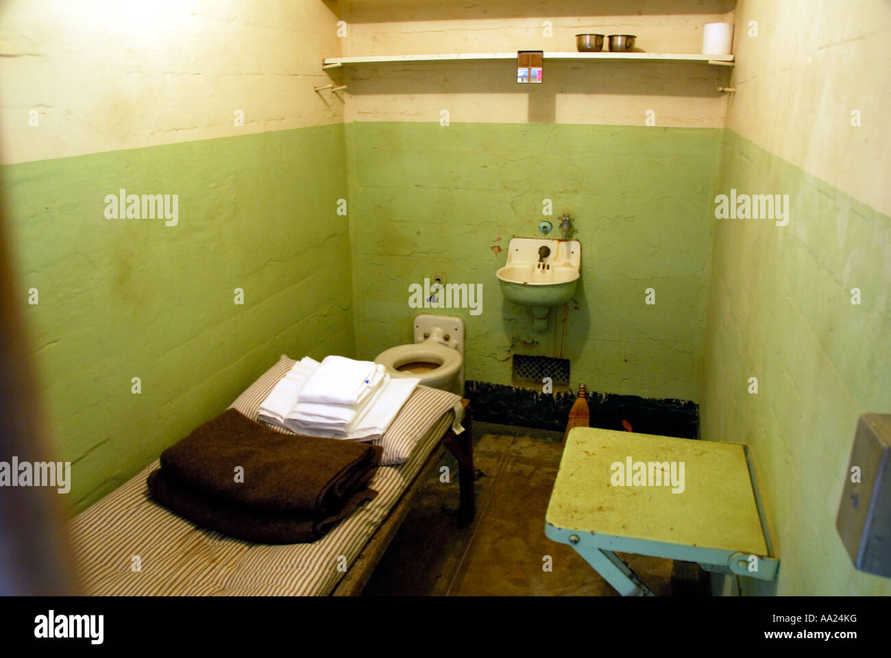 La prigione di Alcatraz cell San Fransisco Foto Stock