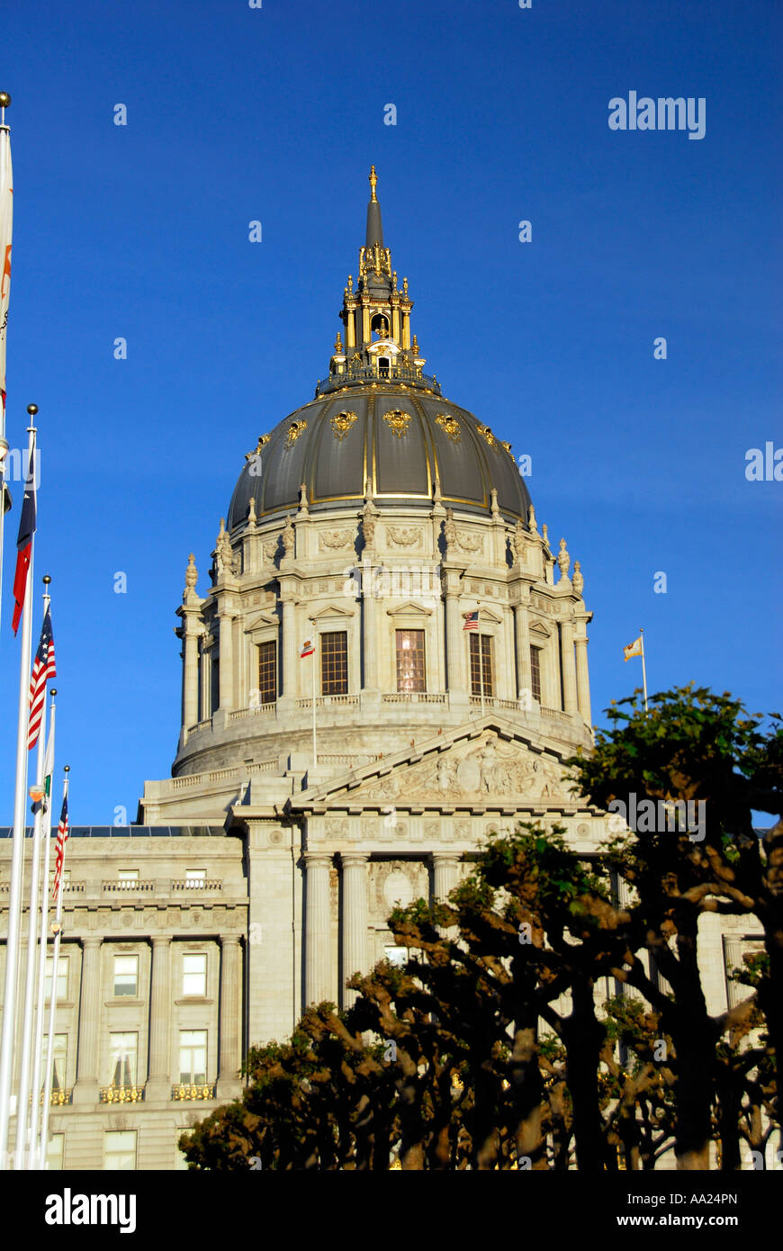 Municipio Civic Center Plaza San Francisco Foto Stock