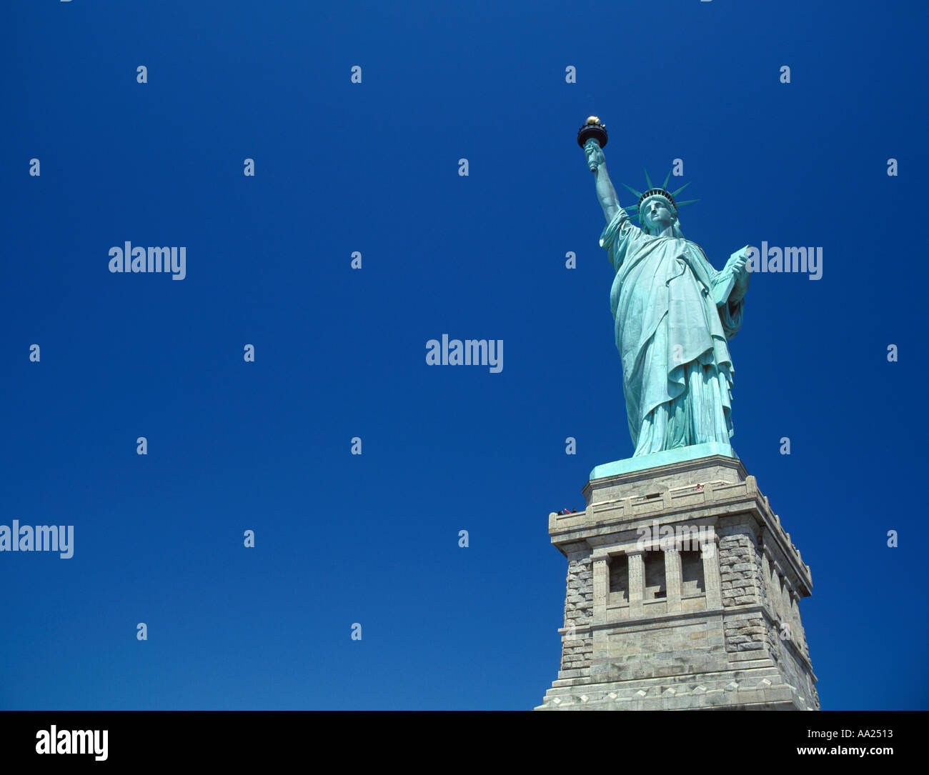 Statua della Libertà di New York City, NY, STATI UNITI D'AMERICA Foto Stock