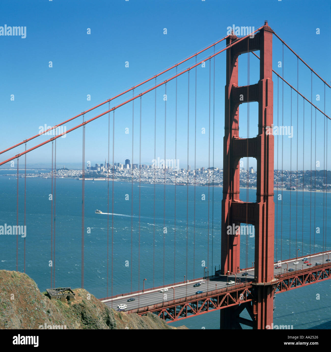 Golden Gate Bridge di San Francisco, California, Stati Uniti d'America Foto Stock