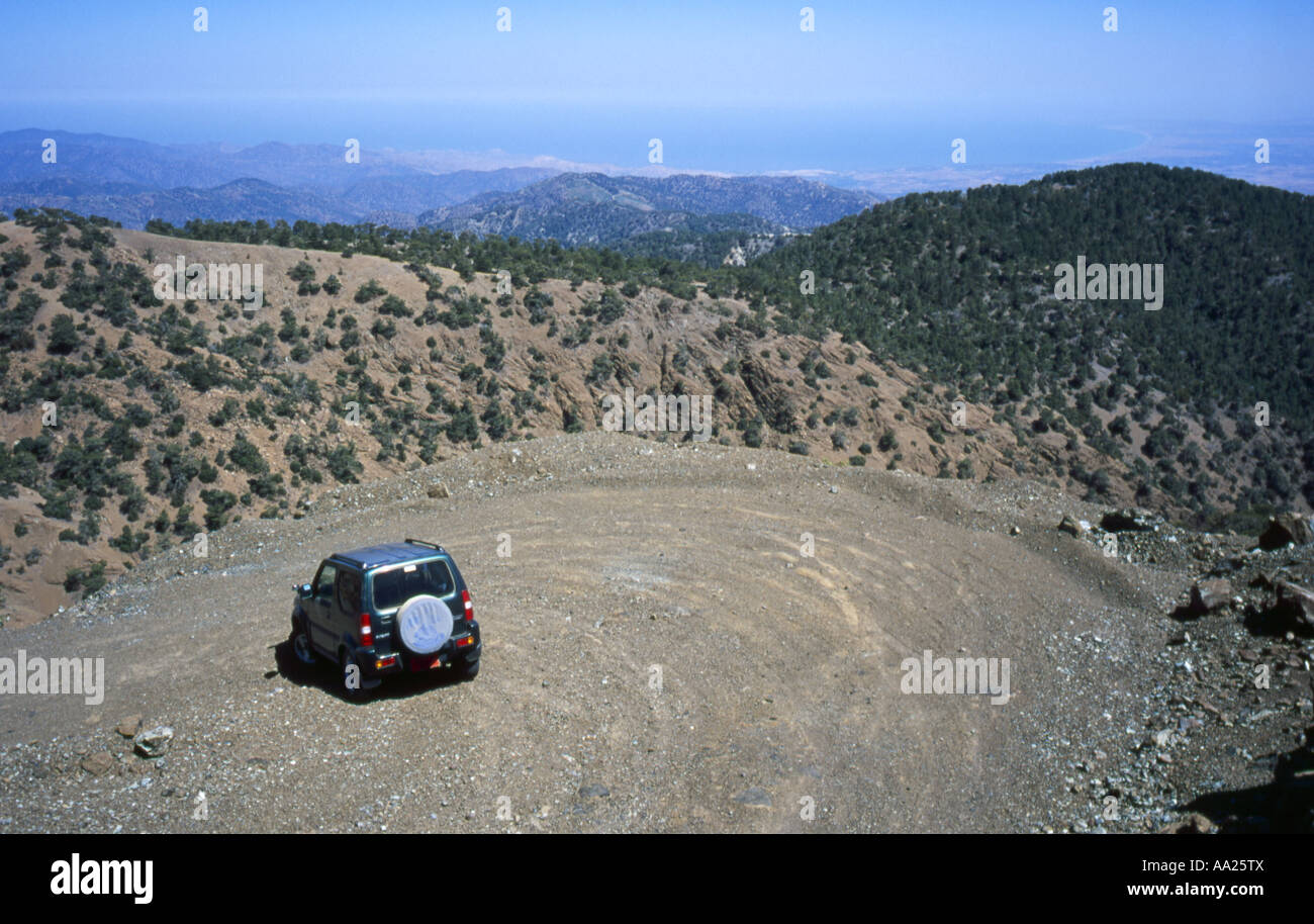 Quattro ruote motrici da i Monti Troodos in Cipro Foto Stock