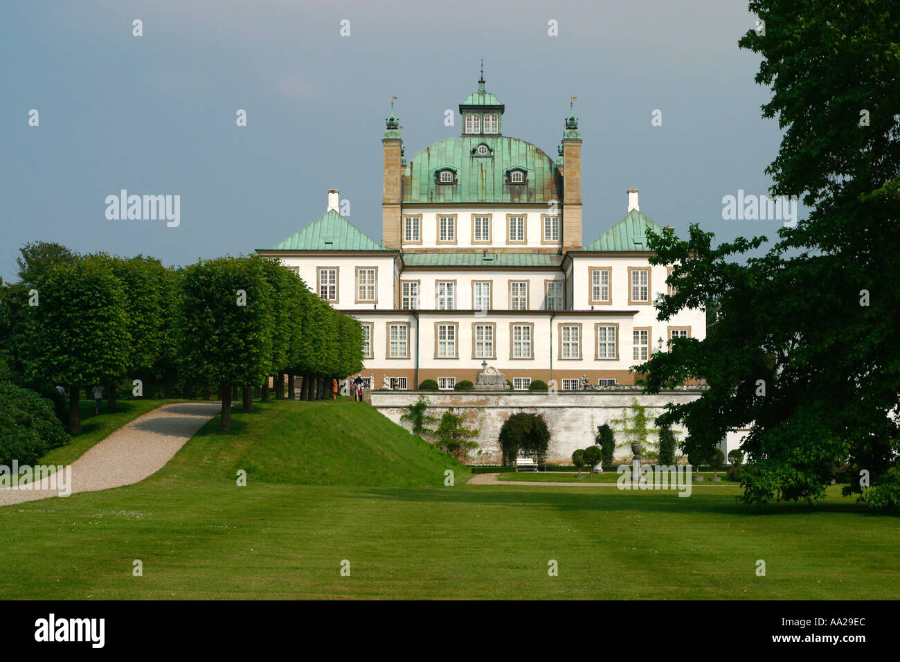 I giardini del Palazzo Fredensborg. Zelanda, Danimarca, Europa Foto Stock