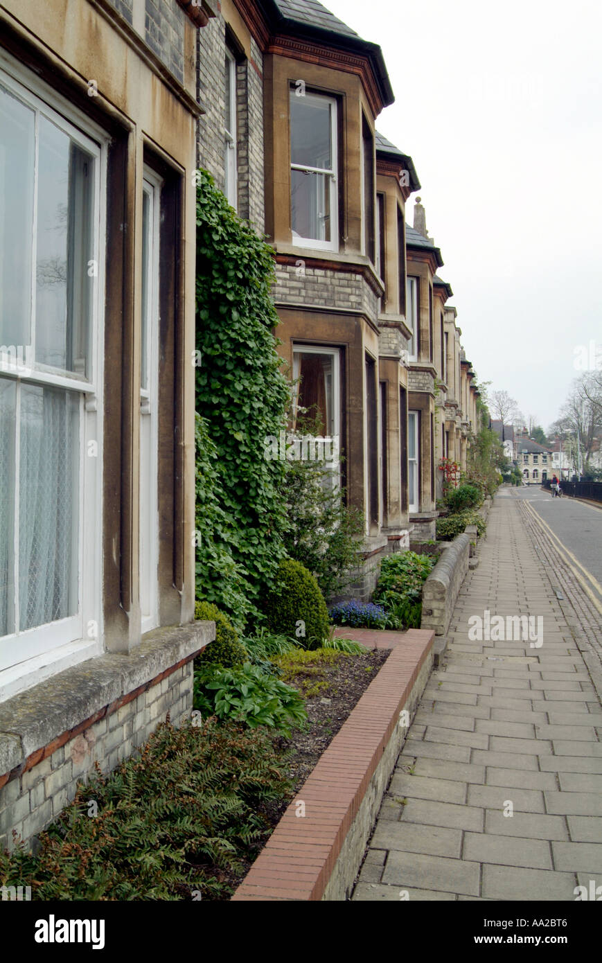 Case terrazza REGNO UNITO Inghilterra Cambridge Regno Unito Foto Stock