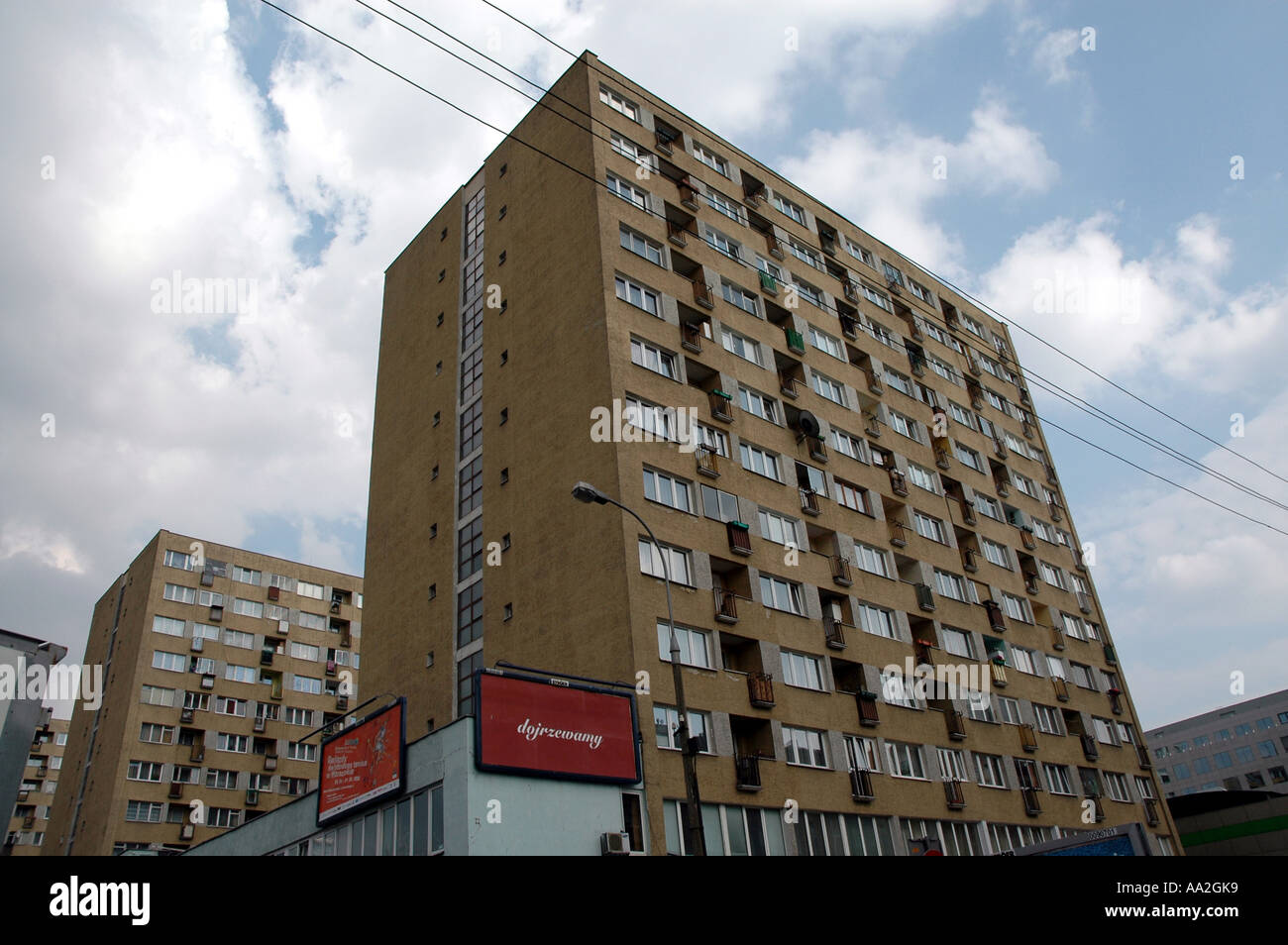 Casa di appartamenti a Varsavia Polonia Foto Stock