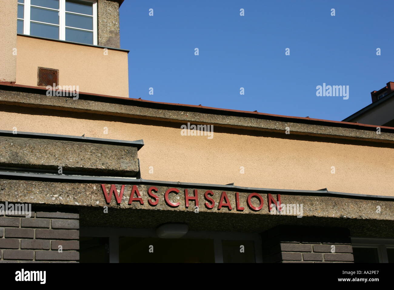 Karl Marx-Hof - lavanderia a gettoni Foto Stock