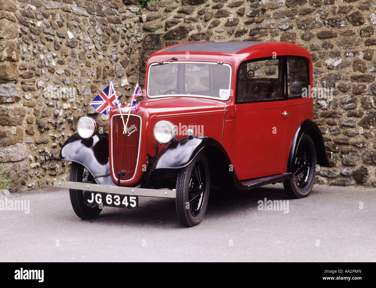 Austin sette 7 classic motor car 1940s vintage auto trasporto motori di veicoli veicolo Austins Foto Stock