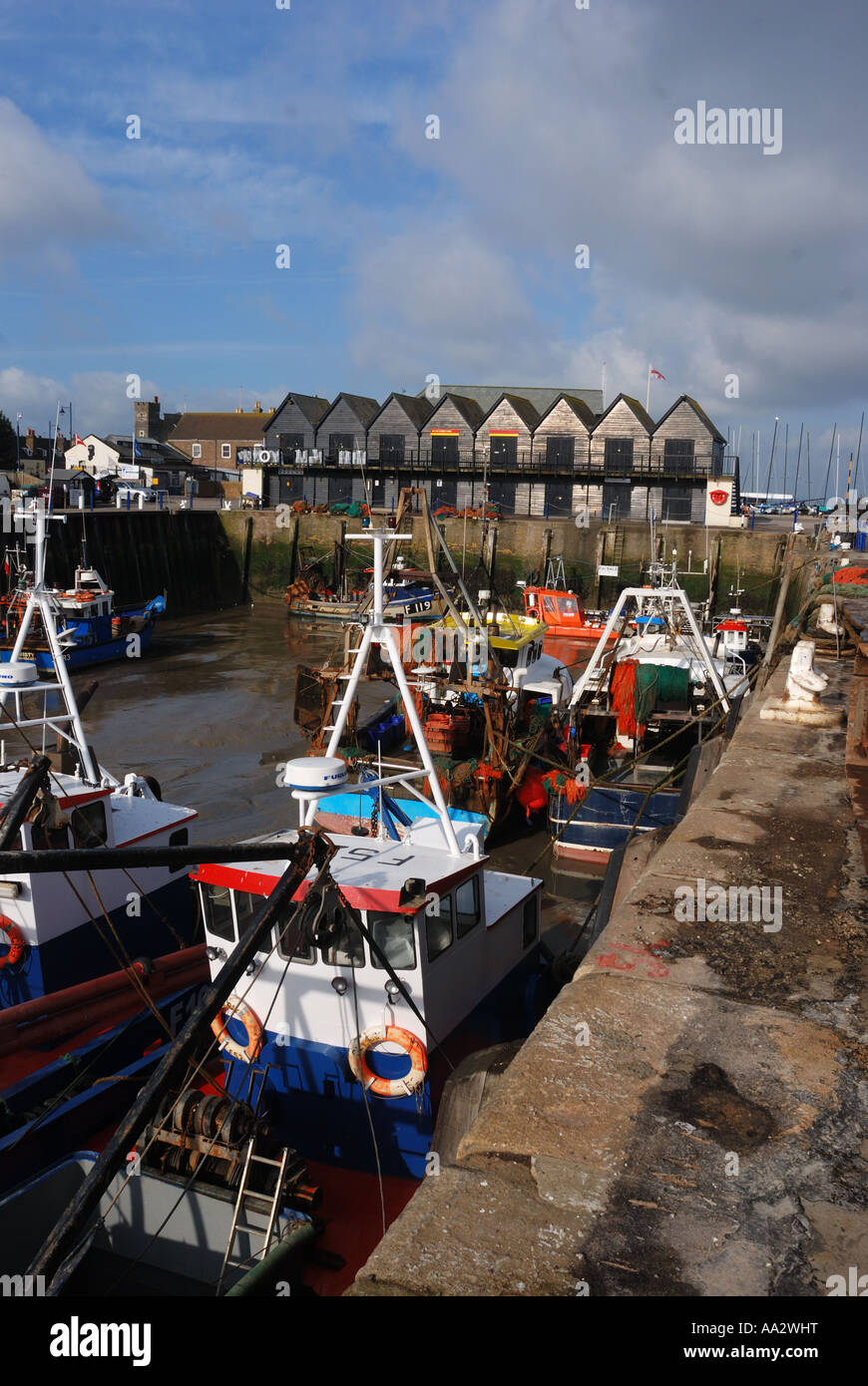 Porto di whitstable kent Foto Stock