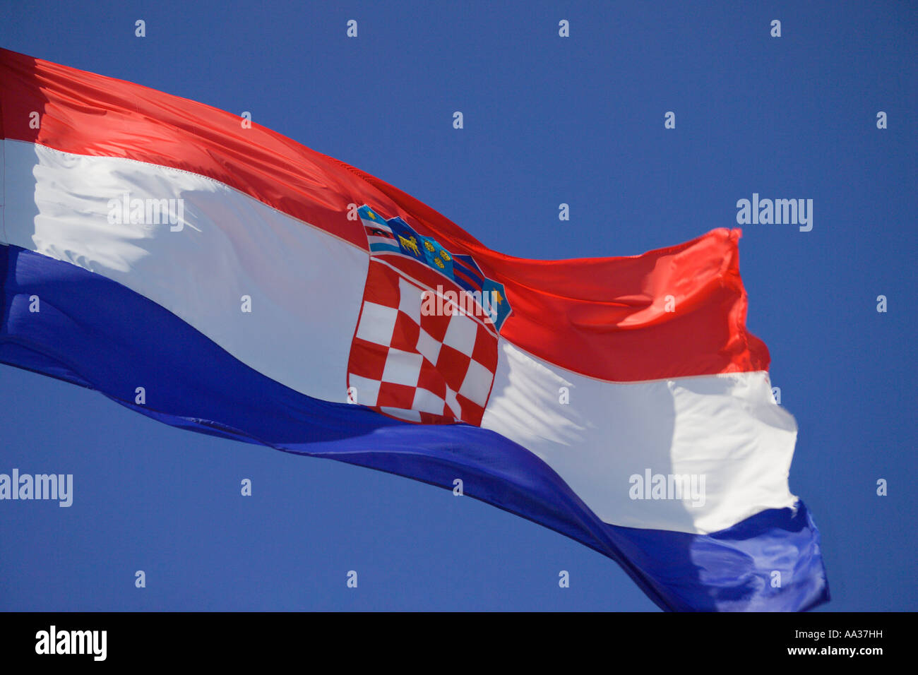 Bandiera croata Foto Stock