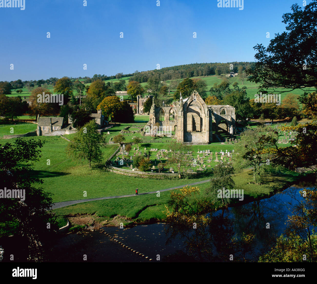 "Bolton Abbey' Yorkshire Inghilterra Foto Stock