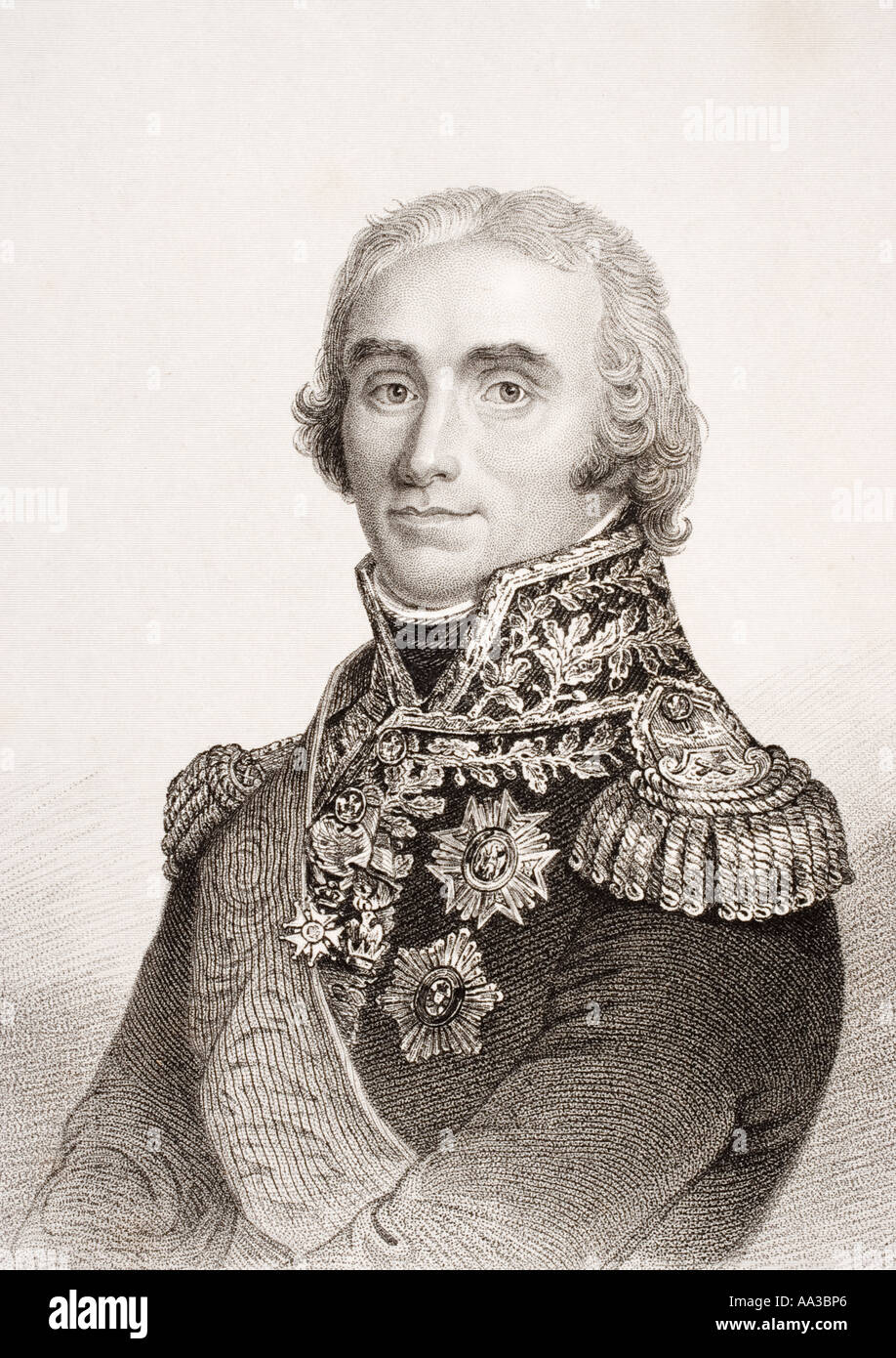 André Masséna, 1st Duca di Rivoli, 1st Principe di Essling, 1758-1817. Comandante militare francese durante le guerre rivoluzionarie e napoleoniche. Foto Stock