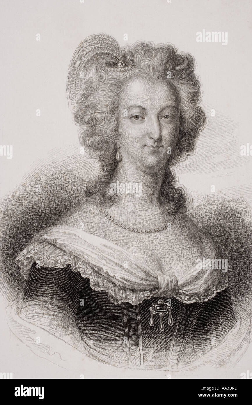 Maria Antonietta, 1755 - 1793. Ultima Regina di Francia come moglie di Luigi XVI. Foto Stock