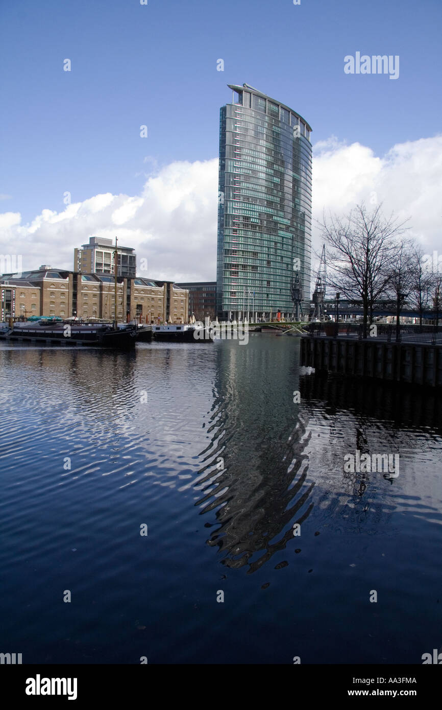 Canary Wharf skyline Foto Stock