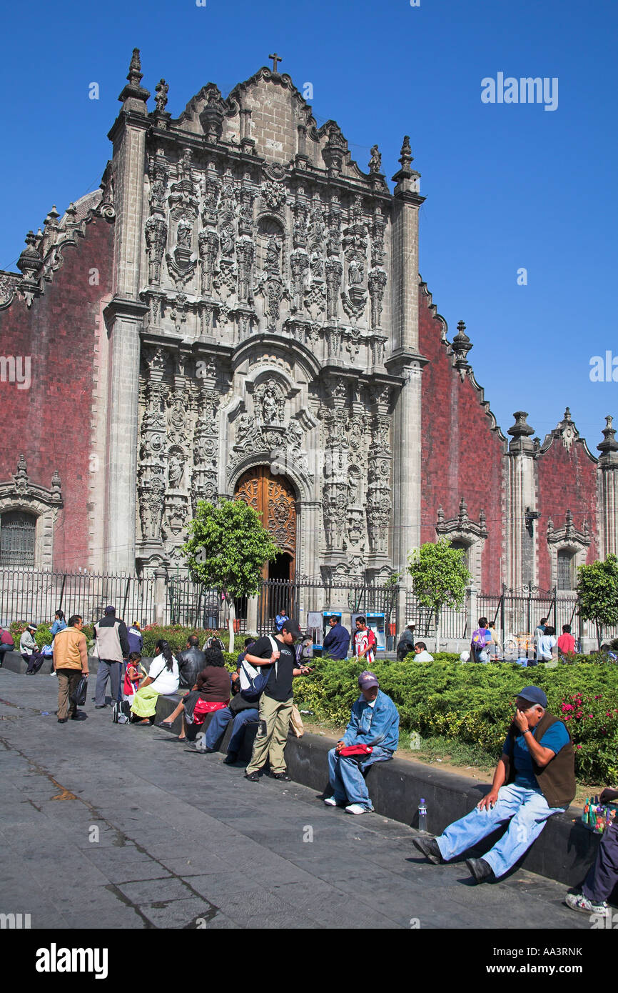 Sagrario Metropolitano, Cappella attaccata al Catedral Metropolitana, Zocalo, Plaza de la Constitucion, Città del Messico, Messico Foto Stock