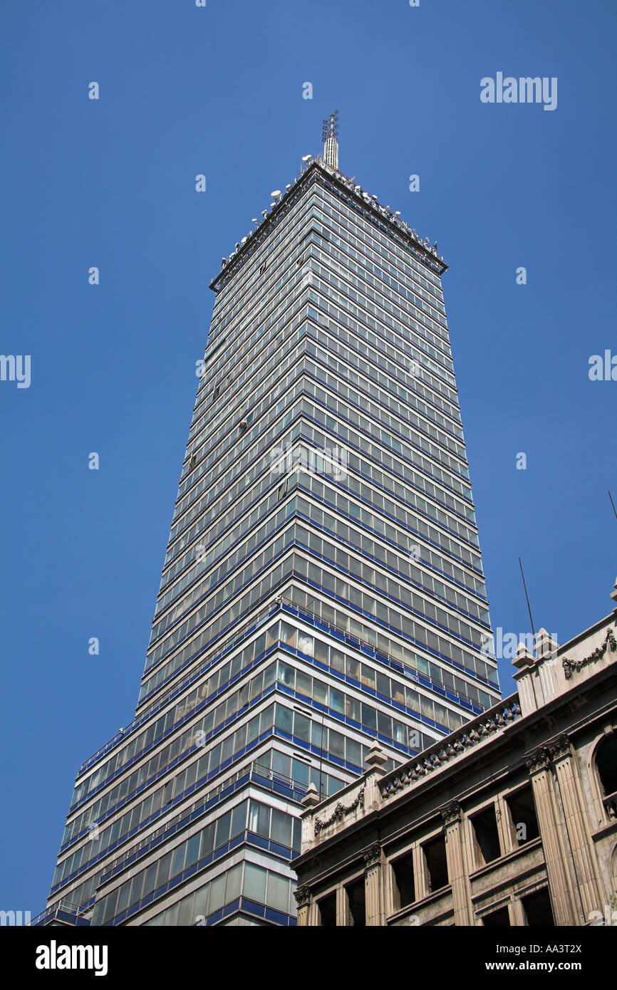 Torre Latinoamericana, 44 piani di altezza, Eje Central Lazaro Cardenas, Città del Messico, Messico Foto Stock