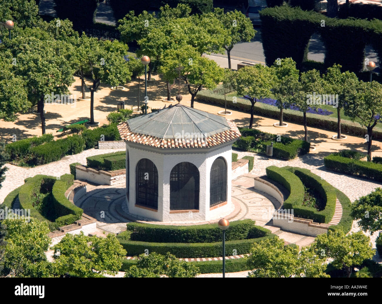 Pedro Luis Alonso giardini, Malaga, Costa del Sol, Andalusia Andalusia, Spagna , viaggi foto da JACK COX, Foto Stock