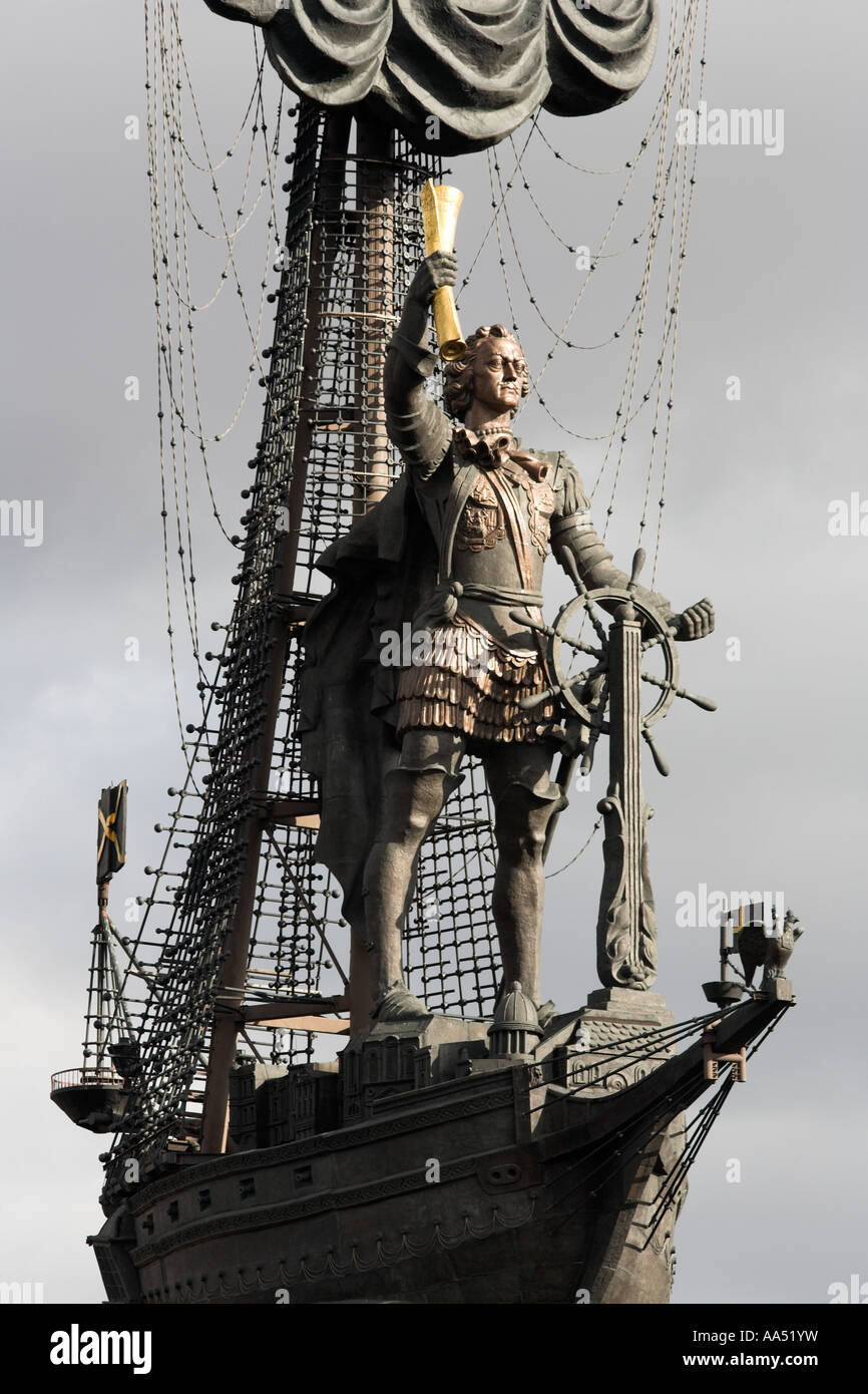 San Pietro la grande statua di Mosca Foto Stock