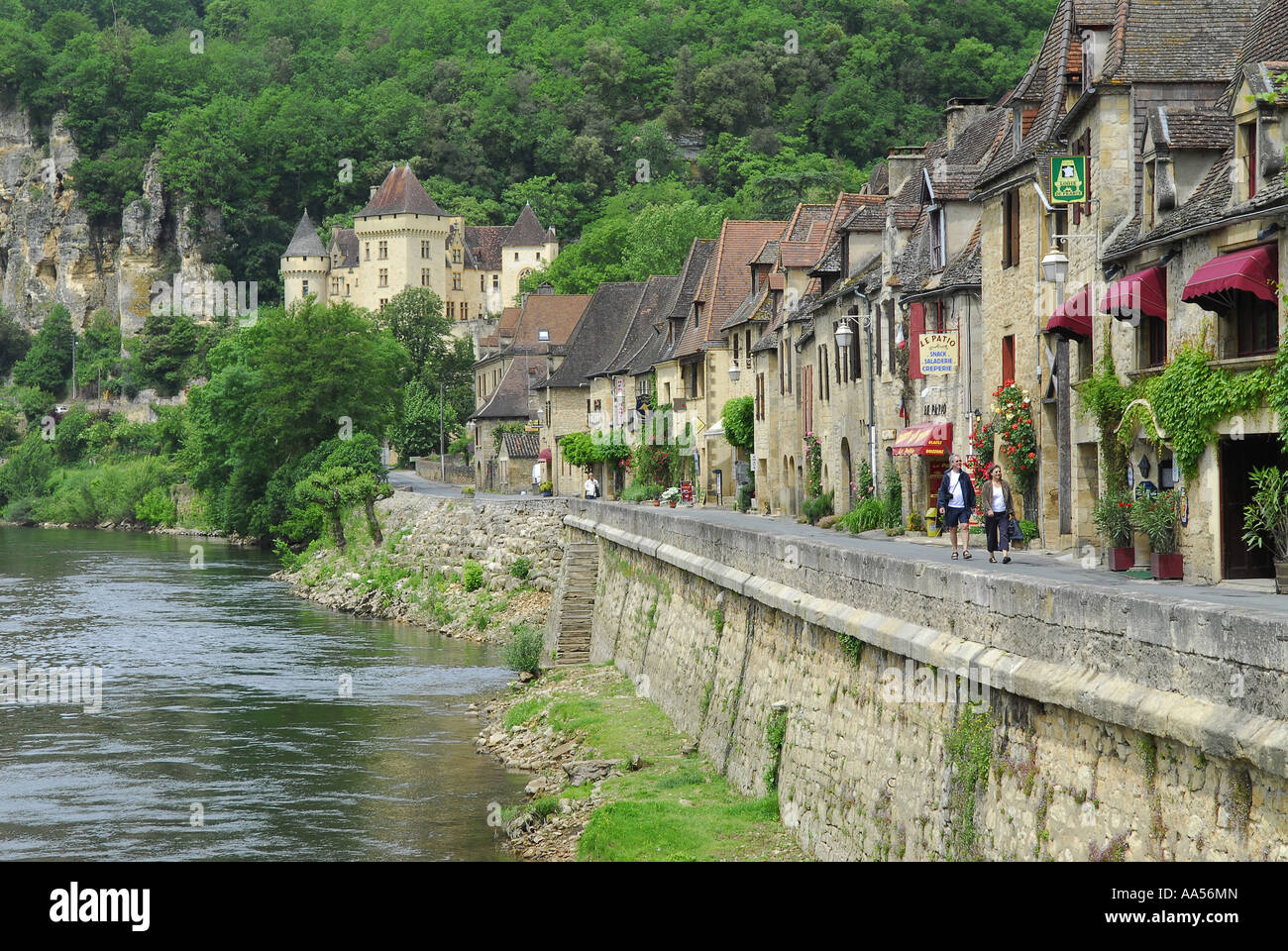 La Roque Gageac, Dordogne, Francia Foto Stock